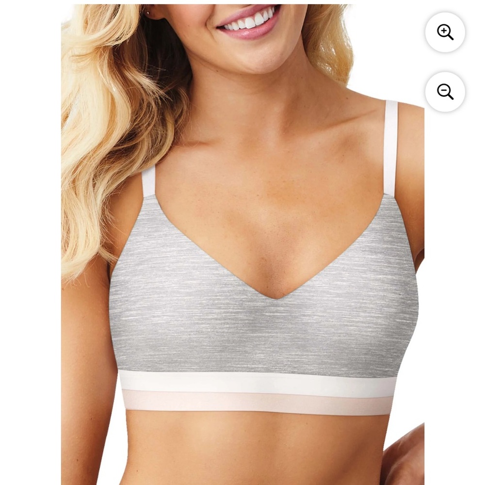 Hanes Gray and Pink Women's Bra
